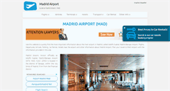 Desktop Screenshot of madrid-airport.com
