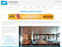 Tablet Screenshot of madrid-airport.com